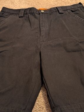 Brand New With Tags Men's Jesse James Washed Duck Carpenter Black Shorts Size 40